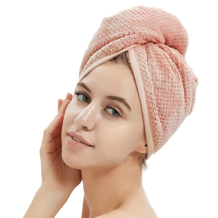 Vpojna brisača za hitrejše sušenje las, 100% bombaž
