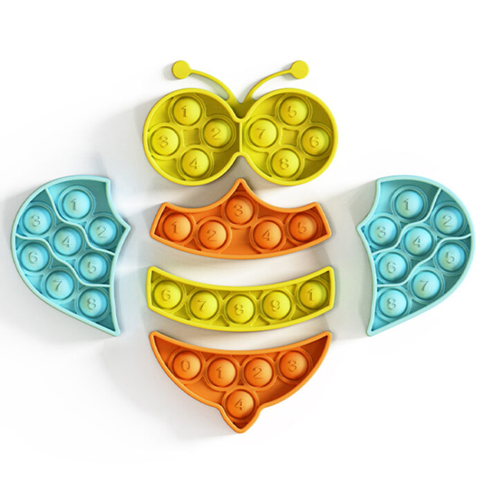 Pop It igra Puzzle "Bee Bubble", silikonska igrača za otroke