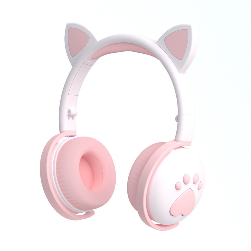 Dinamične brezžične naglavne slušalke za otroke "Color Cat2", Bluetooth