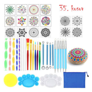 Komplet za ustvarjanje “Painting Tool Kits Mandala”, nabor pikčastih orodij za slikanje