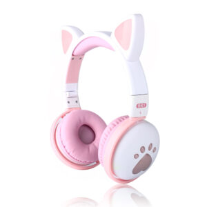 Dinamične brezžične naglavne slušalke za otroke “Color Cat2”, Bluetooth