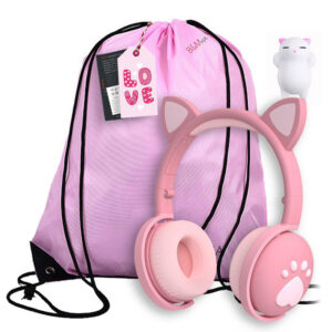 Darila za otroke Dinamične brezžične slušalke "Color Cat2" + nahrbtnik “B&M”