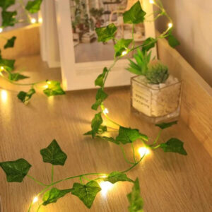Umetni bršljan z LED lučkami, Ivy Vine Umetna viseča rastlina za dekoracijo