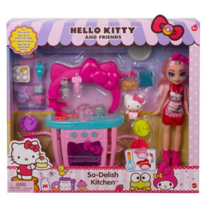Hello Kitty In Prijatelji, Igralni set, punčka z dodatki