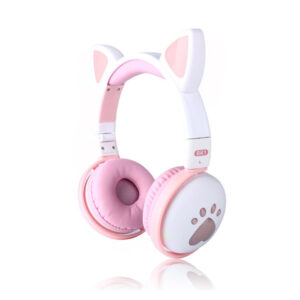 Slušalke za otroke in najstnike Cat Ear, Bluetooth, Dinamične brezžične naglavne slušalke